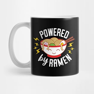Powered By Ramen - Cute Kawaii Japanese Noodle Bowl Mug